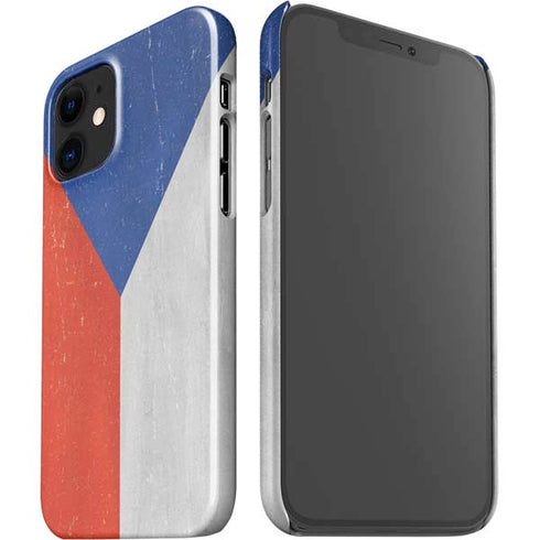 Czech Republic Flag Distressed iPhone 12 Mini Lite Case